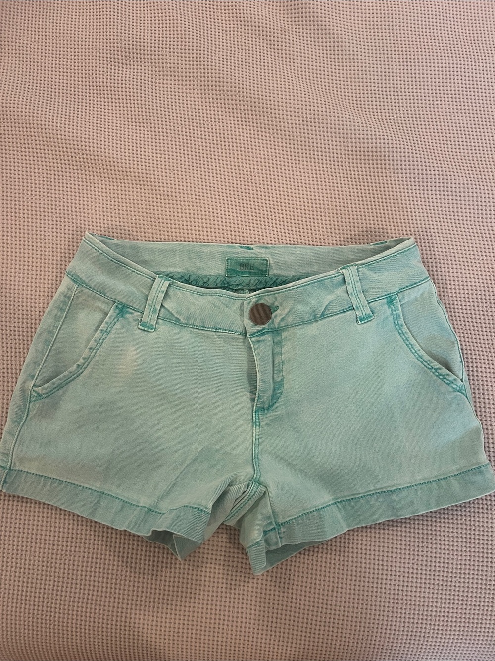 BKE Mint Green Denim Jean Shorts